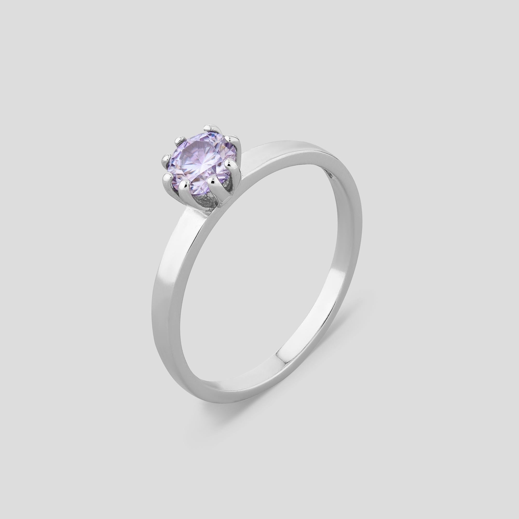 Серебряное кольцо Minimal Ночной мираж р. 18 (18496) Серебряное кольцо Minimal Ночной мираж р. 18 (18496)