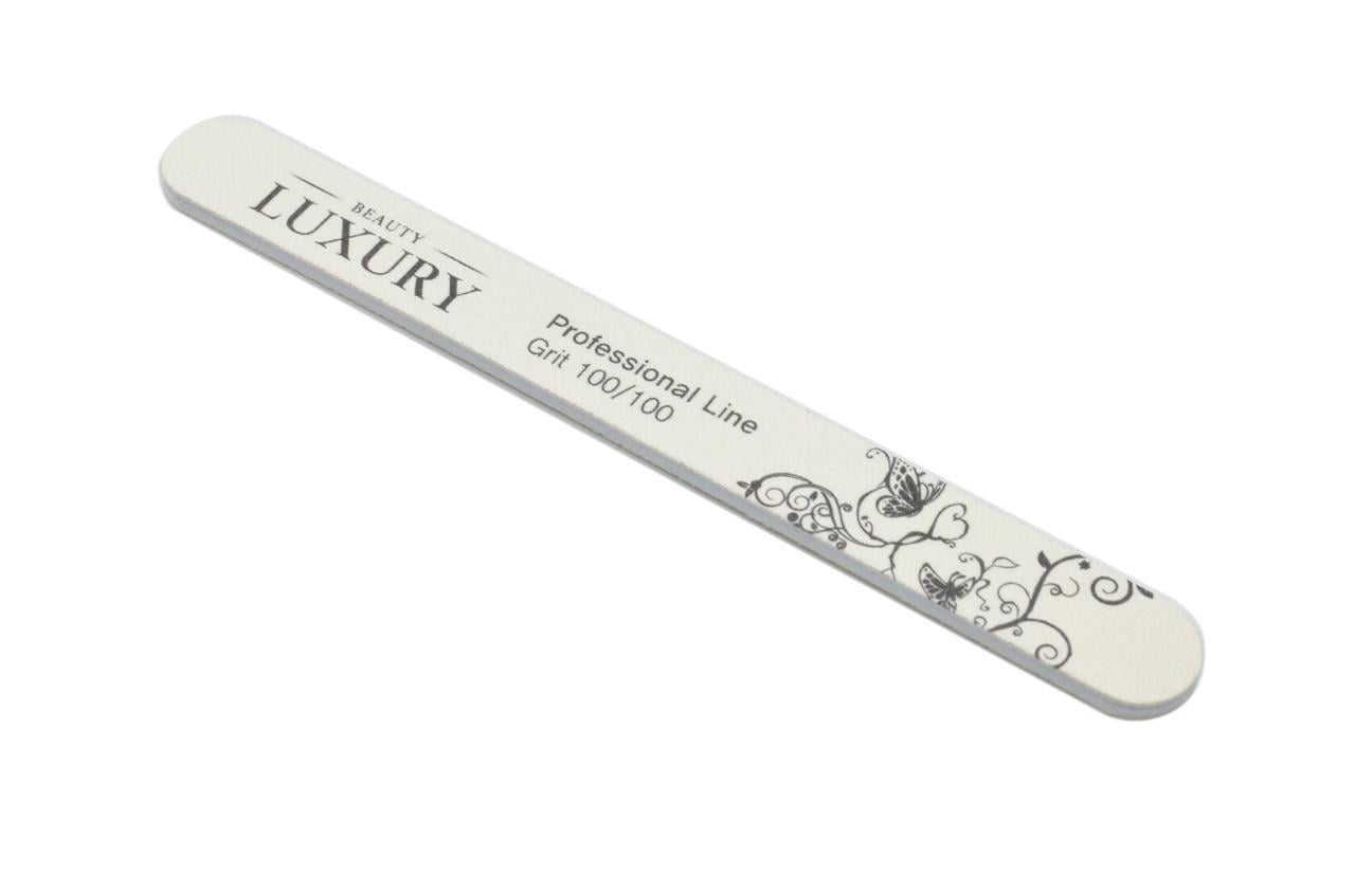 Пилка мінеральна для нігтів Beauty Luxury MF-01С 100/100 Білий