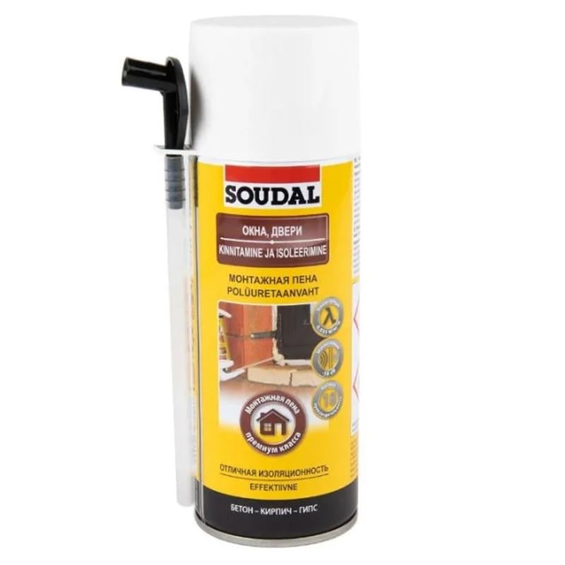 Пена монтажная Soudal 300 мл Светло-желтый (000010000000300000)