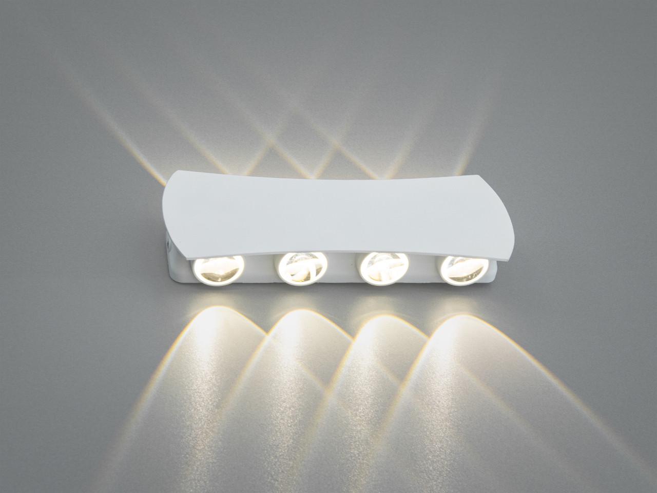 Фасадний світильник LED DFB-8623-8WH 8Вт 8 променів Білий (3041940249)