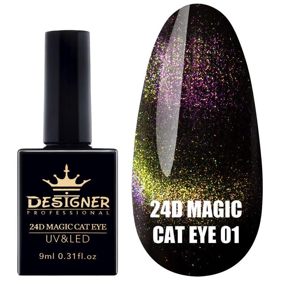 Гель-лак Кошачий глаз 24D Magic Cat Eye Дизайнер 9 мл 01 Гель-лак Кошачий глаз 24D Magic Cat Eye Дизайнер 9 мл 01