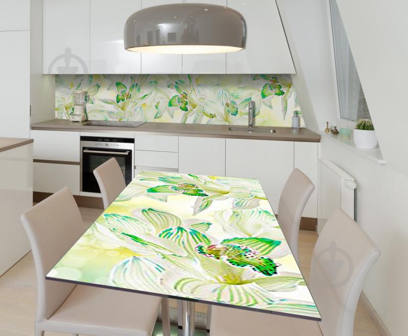 Наклейка виниловая на стол Zatarga  "Необычные Орхидеи"  600х1200 мм