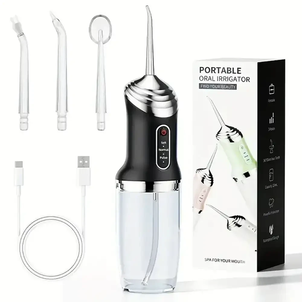 Ирригатор для зубьев 3 режима 4 насадки A12 Ирригатор для зубьев 3 режима 4 насадки A12