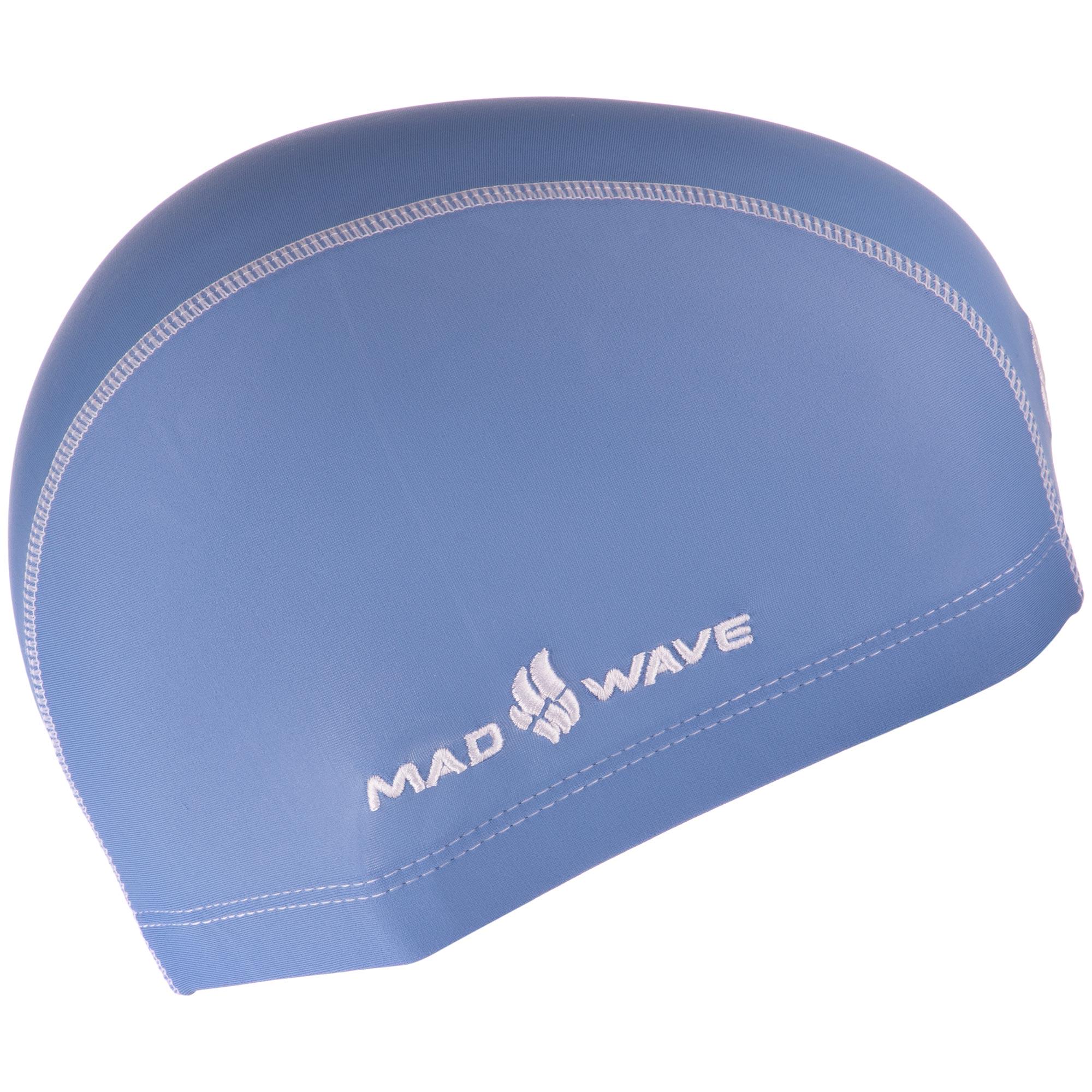 Шапочка для плавания Mad Wave Textile cap ERGOFIT M052701 текстильная Голубой (AM0009419) - фото 2