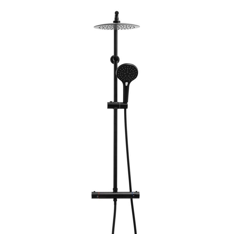 Душевая система с термостатом Yoka BP.BERGEN THERM 25 BLK reac-20000000003 Черный (158828)