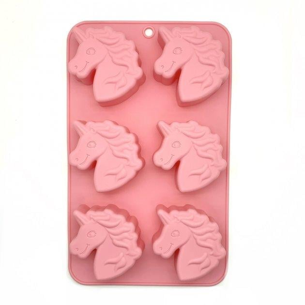 Силиконовая форма для выпечки кексов Maestro MR-1129 Единороги