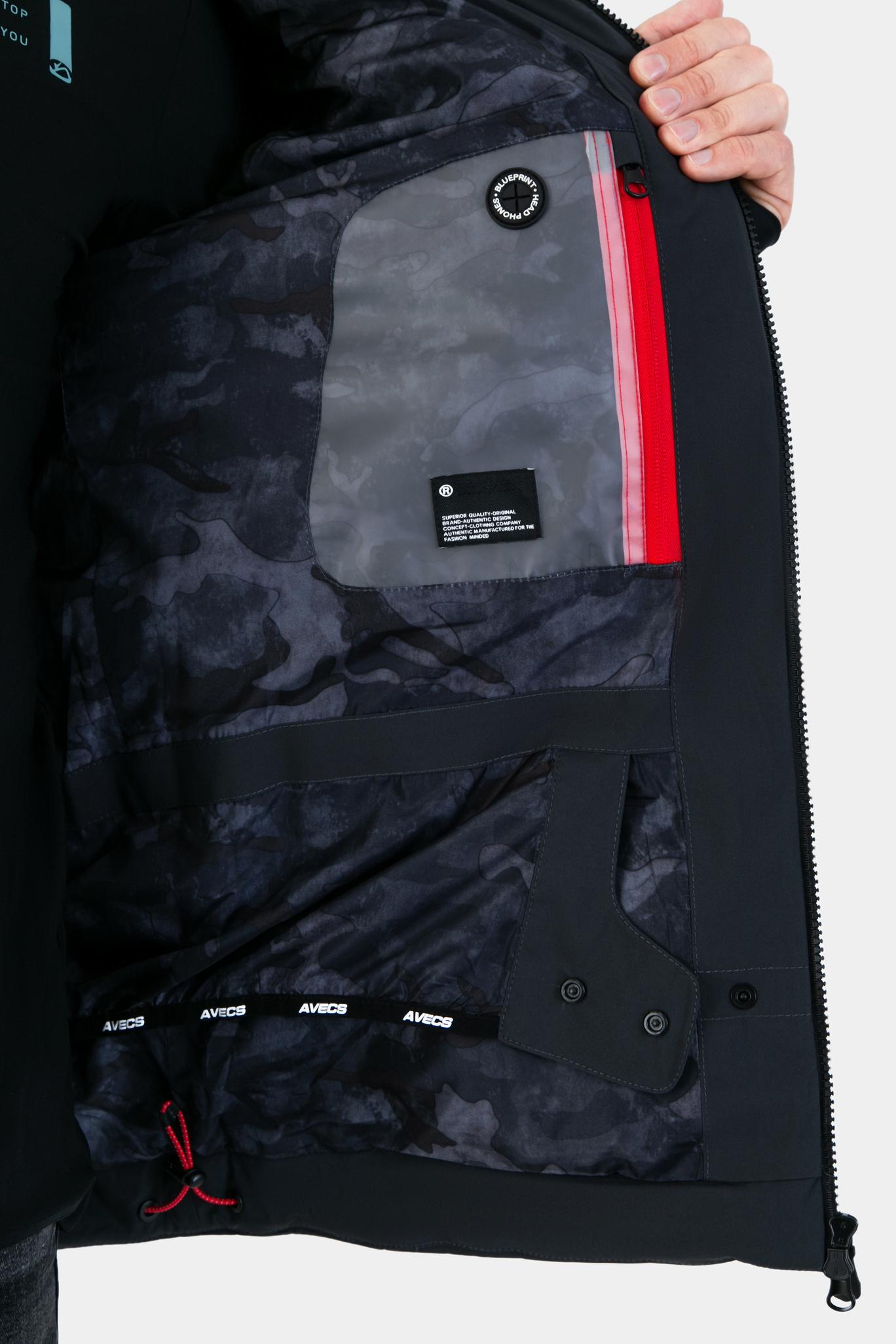 Куртка горнолыжная Avecs 70454/17 L Темно-серый - фото 5 Куртка горнолыжная Avecs 70454/17 L Темно-серый - фото 5