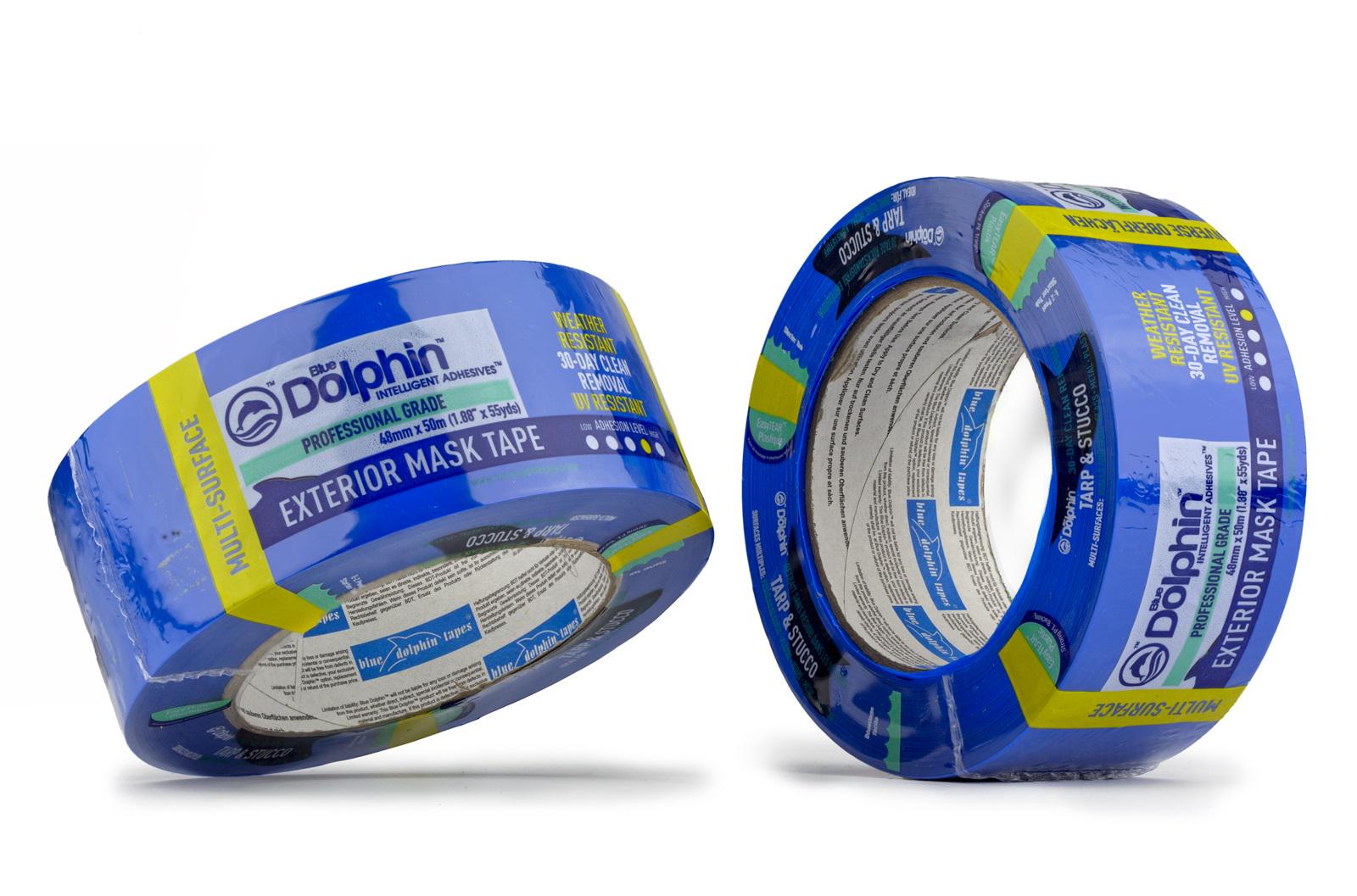 ᐉ Лента-скотч малярная ПВХ Blue Dolphin Tarp&Stucco 48 мм х 50 м 30 ...