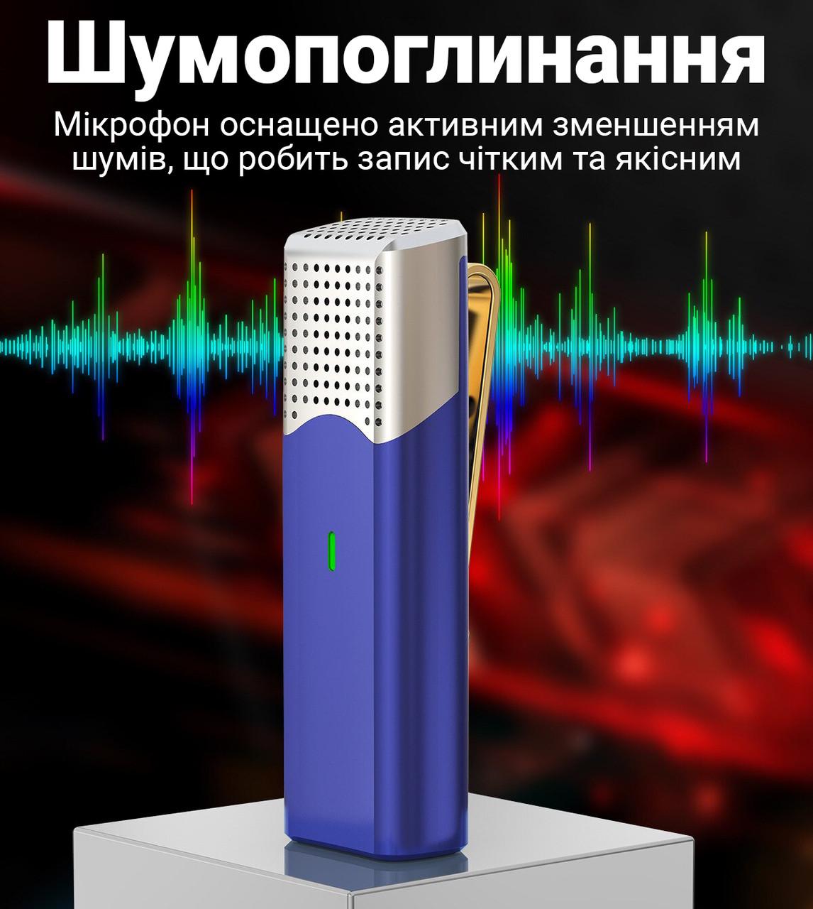 Микрофон петличный беспроводной Savetek P35 с Type-C с зарядным кейсом для смартфонов/ноутбуков/планшетов 2,4 ГГц - фото 10