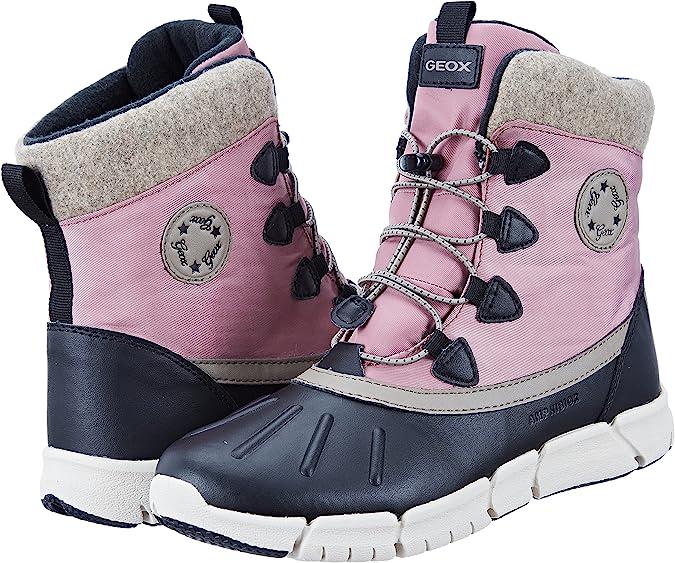 Ботинки зимние Geox Flexyper р. EUR 30 Black Dk Pink (28223014)