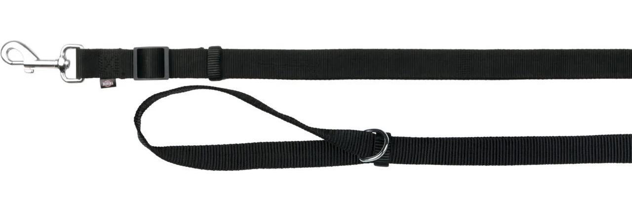 Поводок Trixie Classic для собак больших пород нейлоновый 1,2-1,8 м x 25 мм L-XL регулируемый Черный (1789920474)