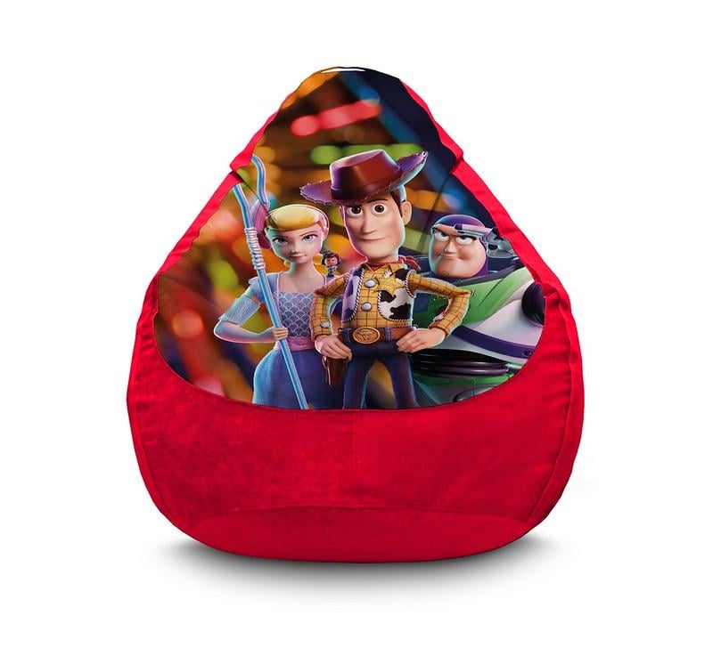 Крісло мішок iPuff Toy Story 4 Bo Peep Sheriff Woody Buzz Lightyear Флок XL 80x110 см Червоний Крісло мішок iPuff Toy Story 4 Bo Peep Sheriff Woody Buzz Lightyear Флок XL 80x110 см Червоний