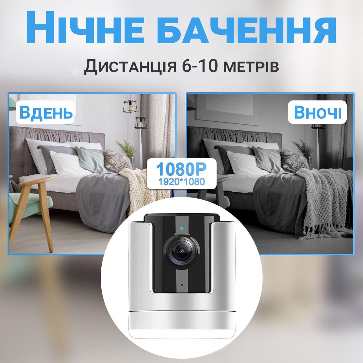 Камера видеонаблюдения WiFi IP Camsoy X1 поворотная PTZ 355° 1080P White - фото 7 Камера видеонаблюдения WiFi IP Camsoy X1 поворотная PTZ 355° 1080P White - фото 7