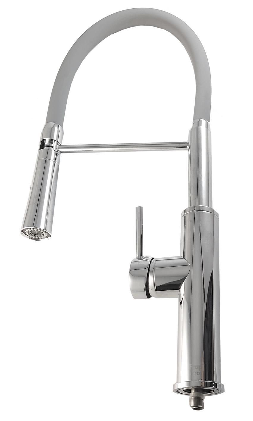 Змішувач для кухні Frap F4452-6 гнучкий U-подібний гусак Сірий/Хром (34561) Змішувач для кухні Frap F4452-6 гнучкий U-подібний гусак Сірий/Хром (34561)