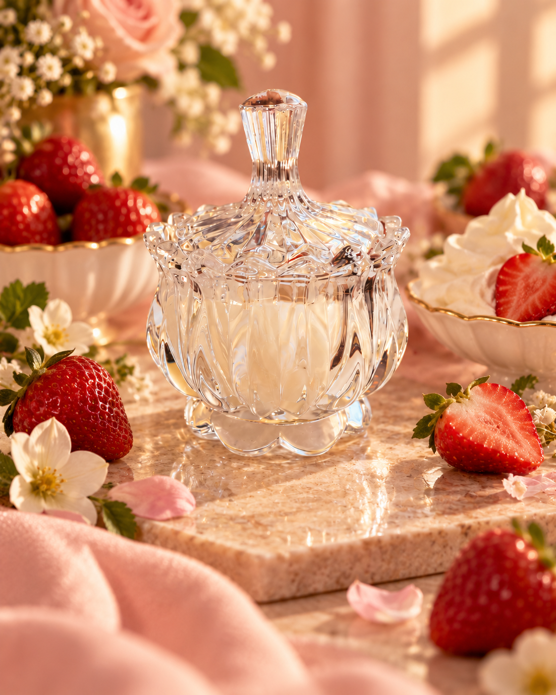 Свеча ароматическая Franterro Lotus Strawberries&Cream 120 г (FRN-1127) Свеча ароматическая Franterro Lotus Strawberries&Cream 120 г (FRN-1127)