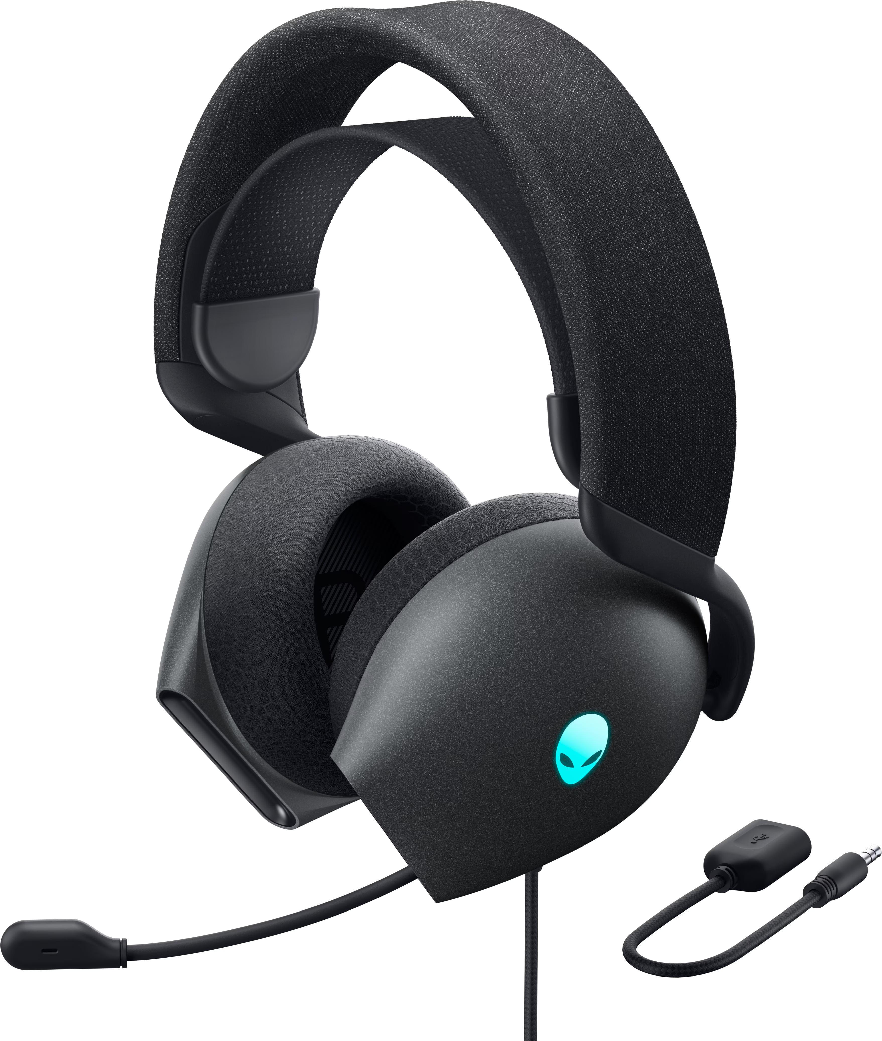 Наушники игровые проводные Dell Alienware AW520H с микрофоном Dark Side of the Moon (545-BBFH)