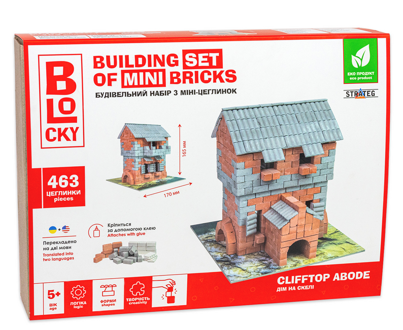 Набір для творчості будівельний Strateg BLOCKY Дім на Скелі з міні-цеглинок (31017) Набір для творчості будівельний Strateg BLOCKY Дім на Скелі з міні-цеглинок (31017)