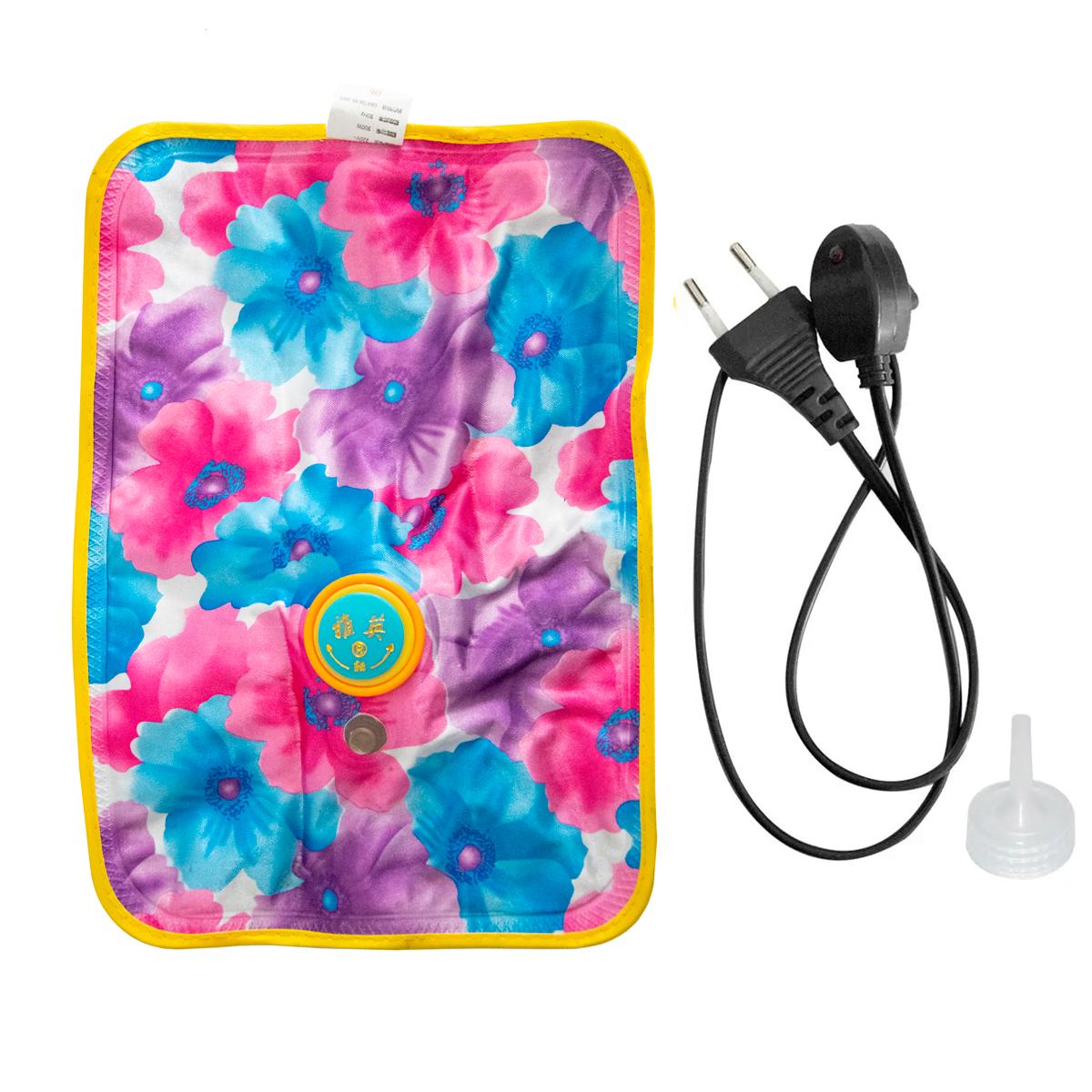 Электрогрелка-подушка с цветами 26х18 см Розовый (1009158-Other-14)