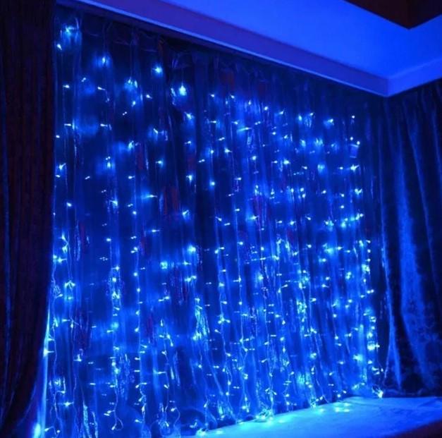 Гирлянда светодиодная Водопад Xmas 7274 В-3 3x2 м 360 LED-ламп Blue (015161) - фото 2