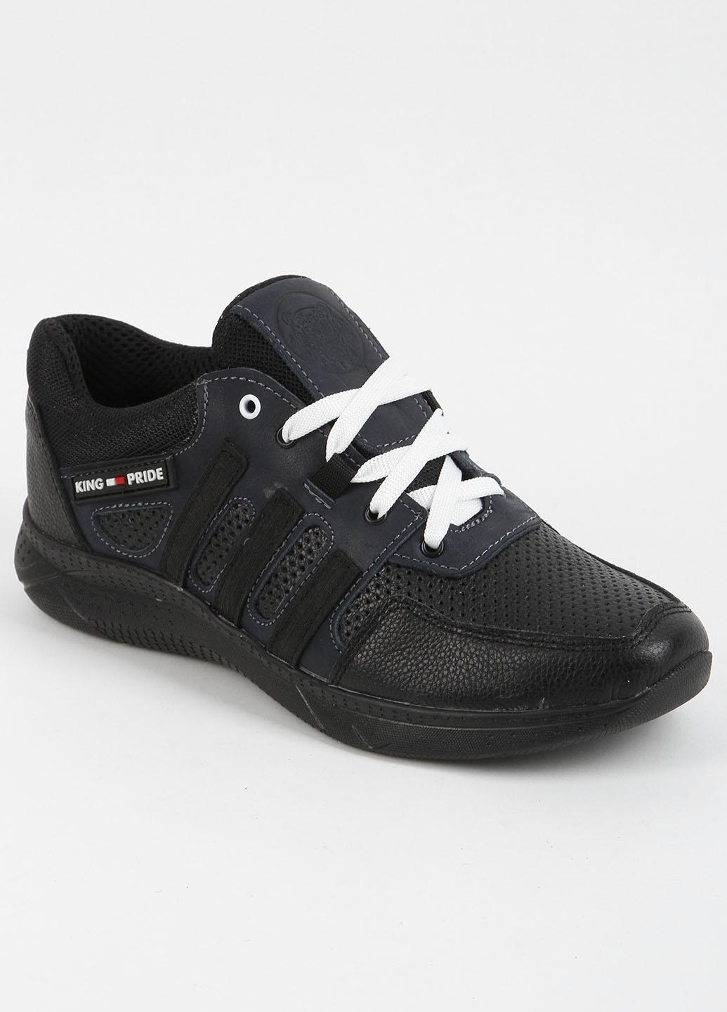 Кроссовки мужские кожаные King KP-A26/P р. 45 Черный (339614_45)