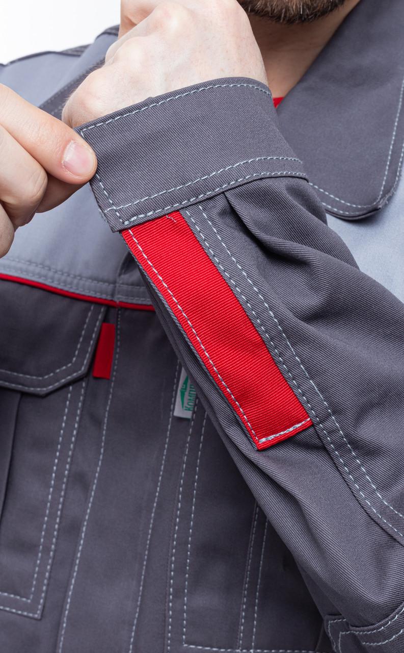 Костюм робочий ЄВРО куртка та штани XXL р. 56-58 182-188 см Сірий/Темно-сірий (27736087) - фото 8 Костюм робочий ЄВРО куртка та штани XXL р. 56-58 182-188 см Сірий/Темно-сірий (27736087) - фото 8