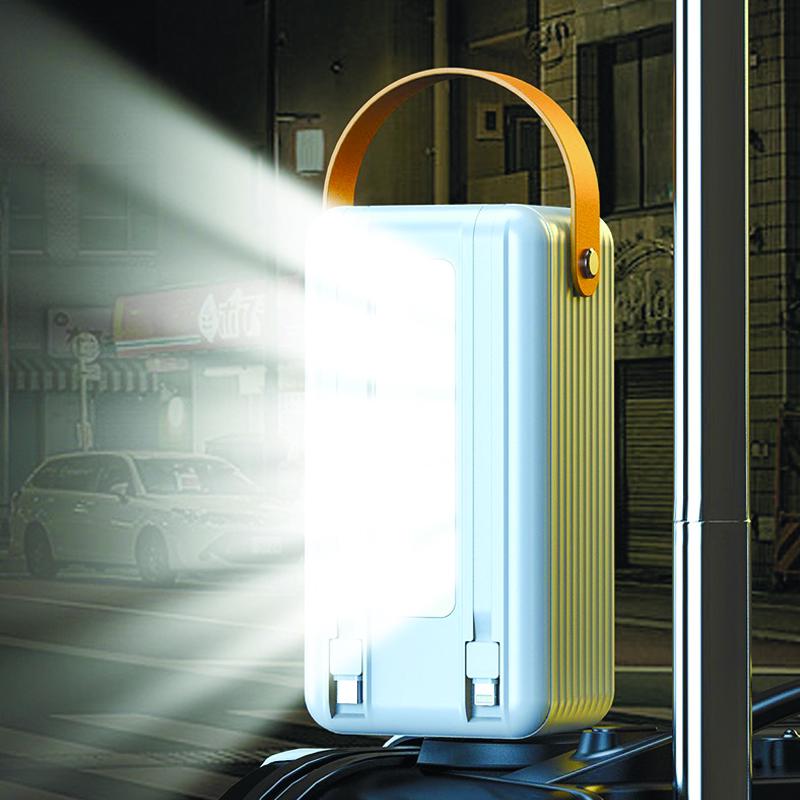 Повербанк 60000 мАч с индикатором и фонариком Type-C/Micro USB Белый (80bf8f41) - фото 4 Повербанк 60000 мАч с индикатором и фонариком Type-C/Micro USB Белый (80bf8f41) - фото 4