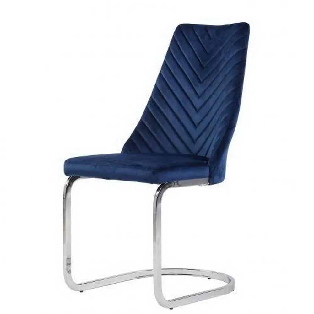 Стул carlos велюр Синий (114856)