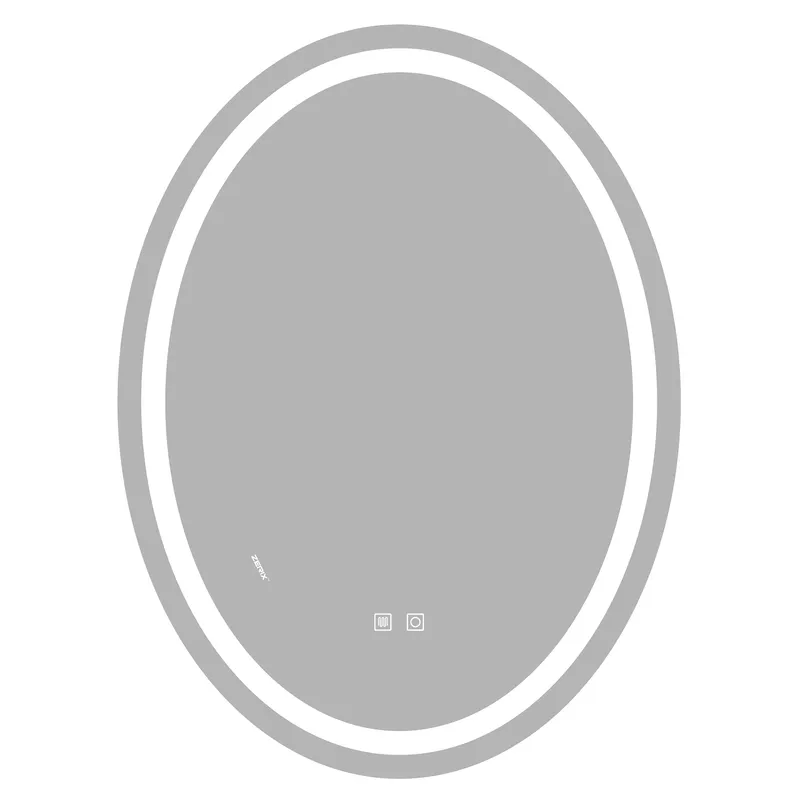 Зеркало для ванной комнаты Zerix Fusion MV01 LED Touch/Anti-fog/димер/регулятор яркости 60x80 см (ZX6068) Зеркало для ванной комнаты Zerix Fusion MV01 LED Touch/Anti-fog/димер/регулятор яркости 60x80 см (ZX6068)