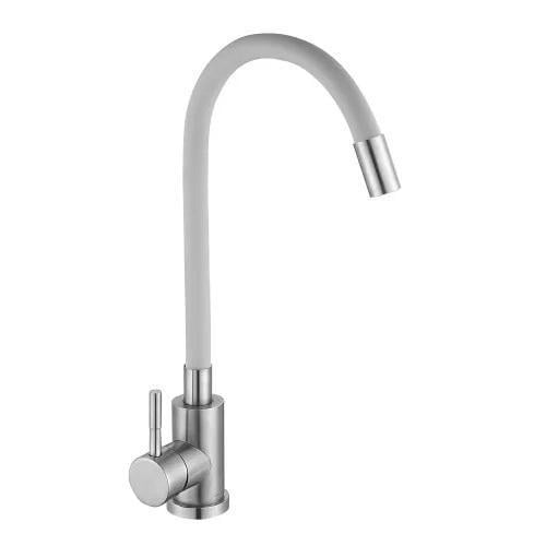 Змішувач для кухні Wezer EKO4X-01G з гнучким виливом Сірий (SQ-1034646) - фото 2 Змішувач для кухні Wezer EKO4X-01G з гнучким виливом Сірий (SQ-1034646) - фото 2