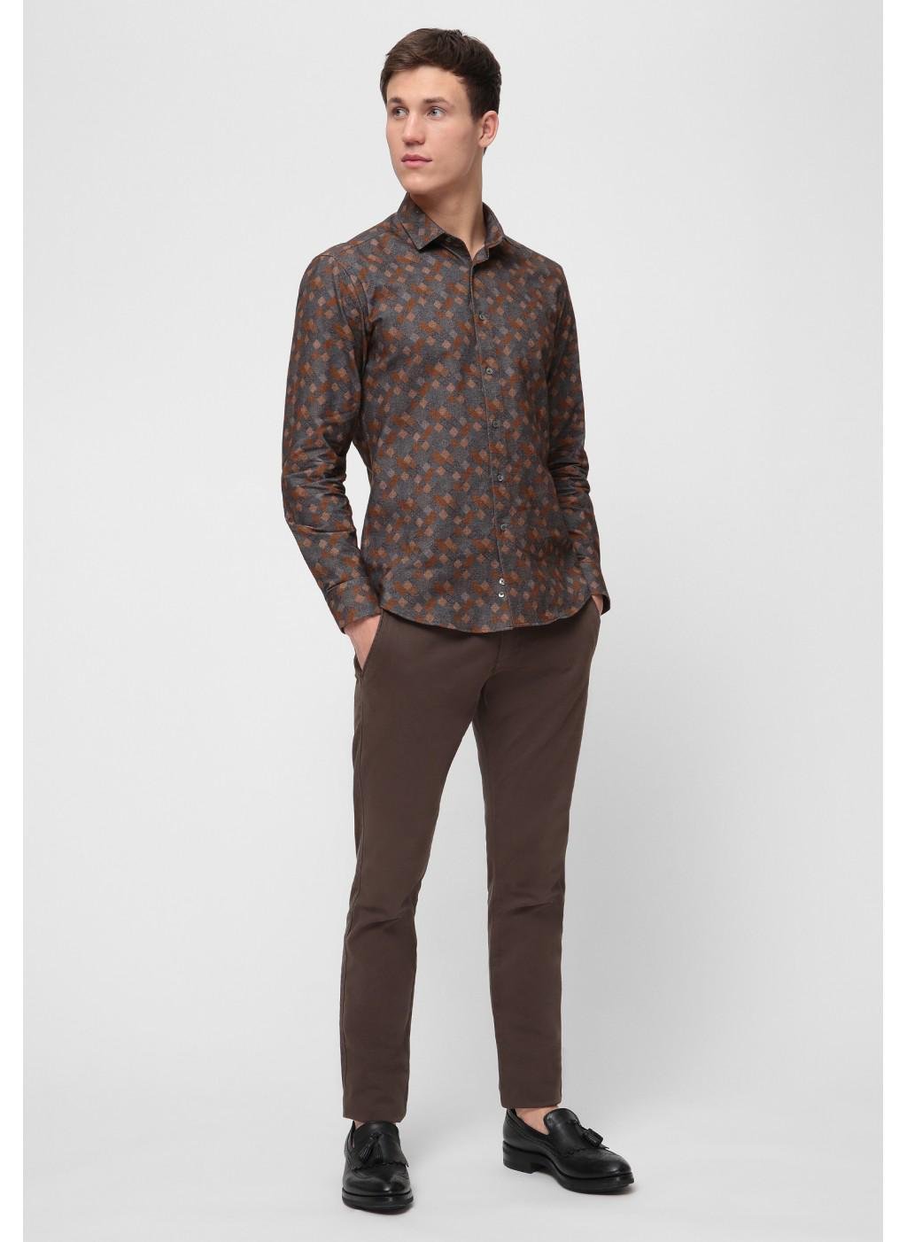 Сорочка чоловіча NAVI NV02-1X-003-A S Сірий - фото 2 Сорочка чоловіча NAVI NV02-1X-003-A S Сірий - фото 2