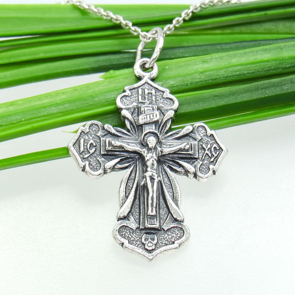 Срібний християнський підвіс Хрестик 4 (1137293071) - фото 4 Срібний християнський підвіс Хрестик 4 (1137293071) - фото 4