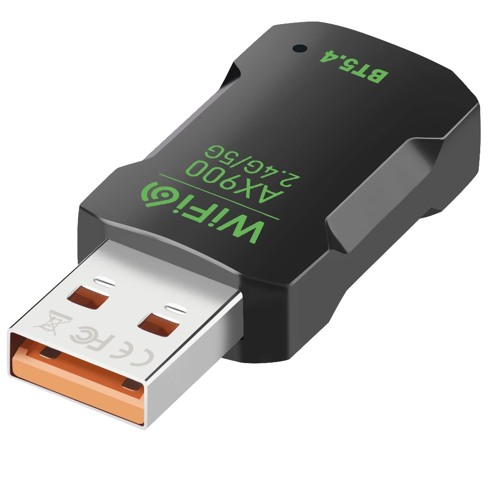 Адаптер Wi-Fi/Bluetooth U&P AX905B 900Mbps BT5.4 Black (SHT-AX905B-BK)