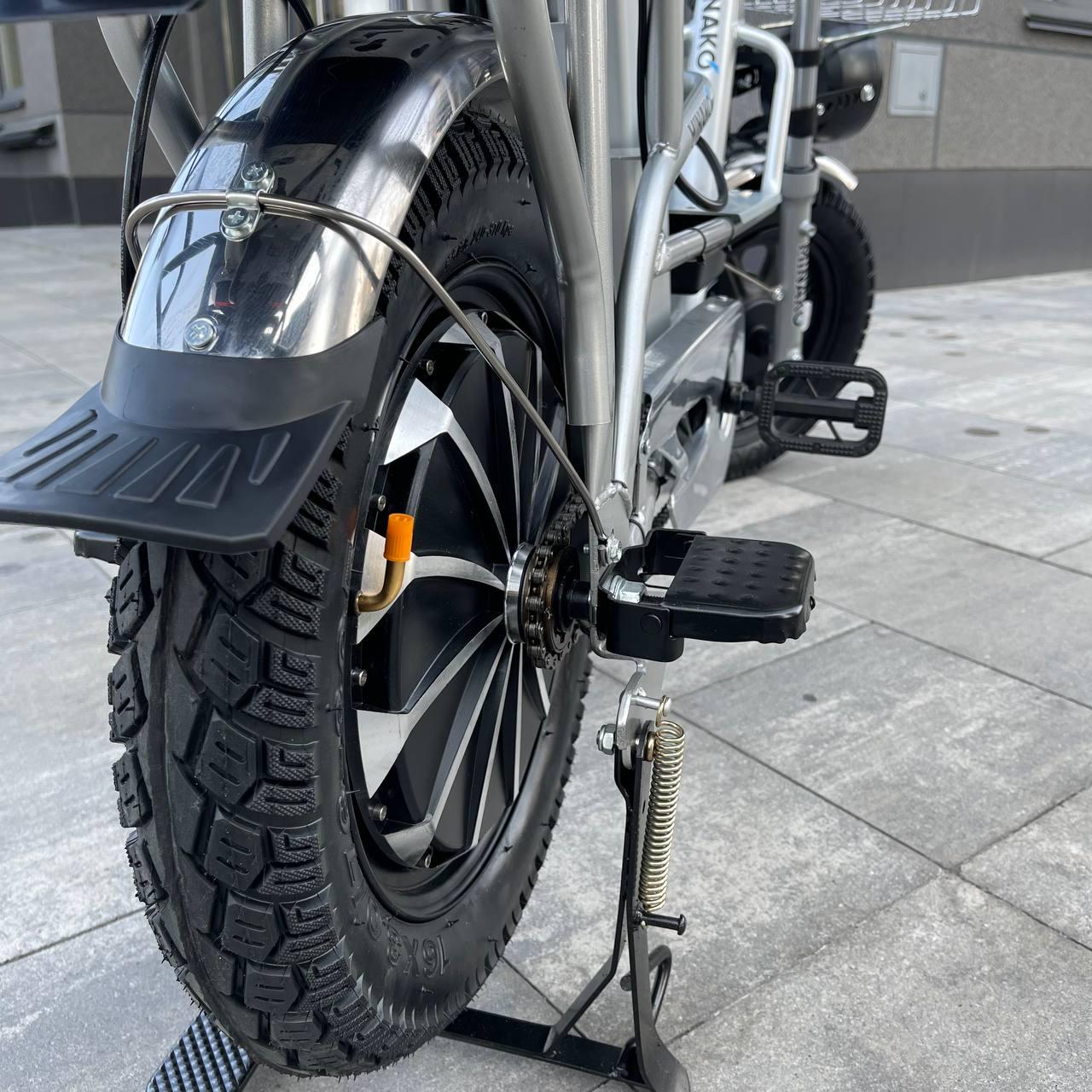 Електровелосипед Minako Monster 16" Chrome з підсиленим багажником (09865543) - фото 7 Електровелосипед Minako Monster 16" Chrome з підсиленим багажником (09865543) - фото 7