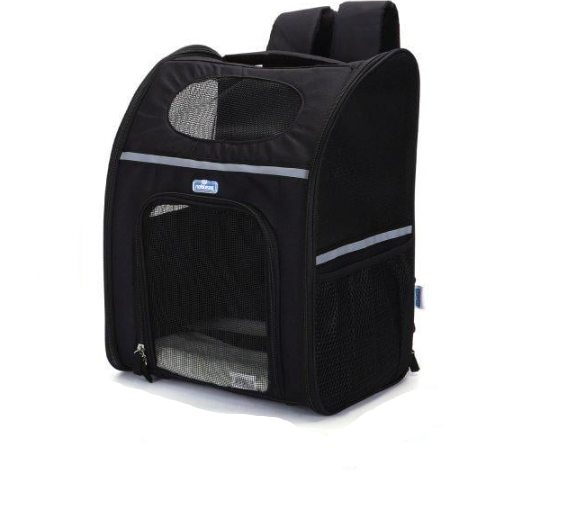 Рюкзак-перенесення для собак та котів вагою до 6 кг 32х25х42 см дорожній Чорний (B40707ZWG)