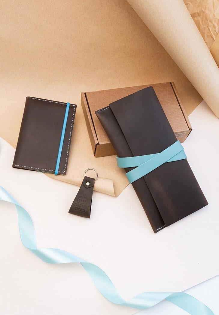 Набор кожаных аксессуаров для путешественника Флоренция (A-026198)