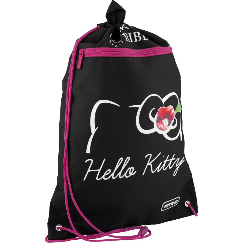 Сумка для обуви KITE Hello Kitty с карманом 46x33 см Черный (HK20-601M-1)