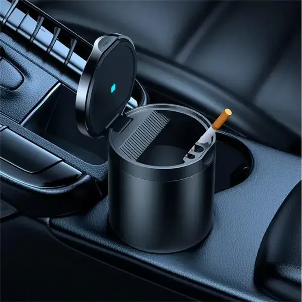 Попільничка автомобільна BASEUS Premium 2 Series Car Ashtray C20464700111-00 Black - фото 9