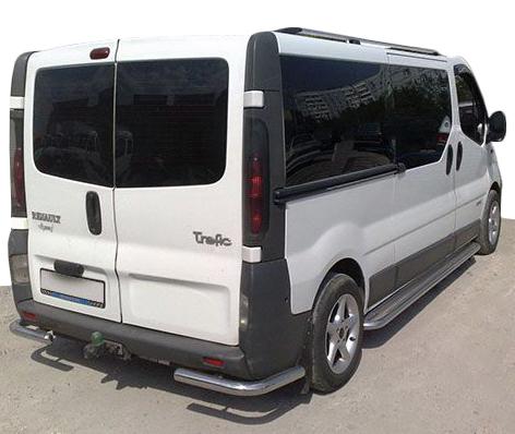 Задние уголки AK003 CAN для Renault Trafic 2001-2015 гг. нержавеющая сталь Хром