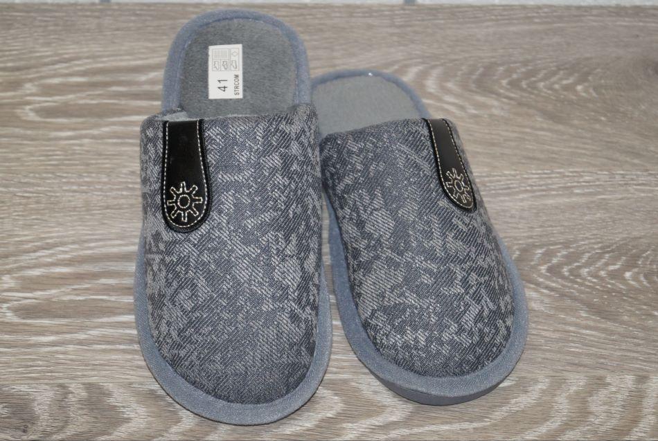 Тапочки комнатные Sanlin 42/43 р. 26,5 см Серый (30361-4243)