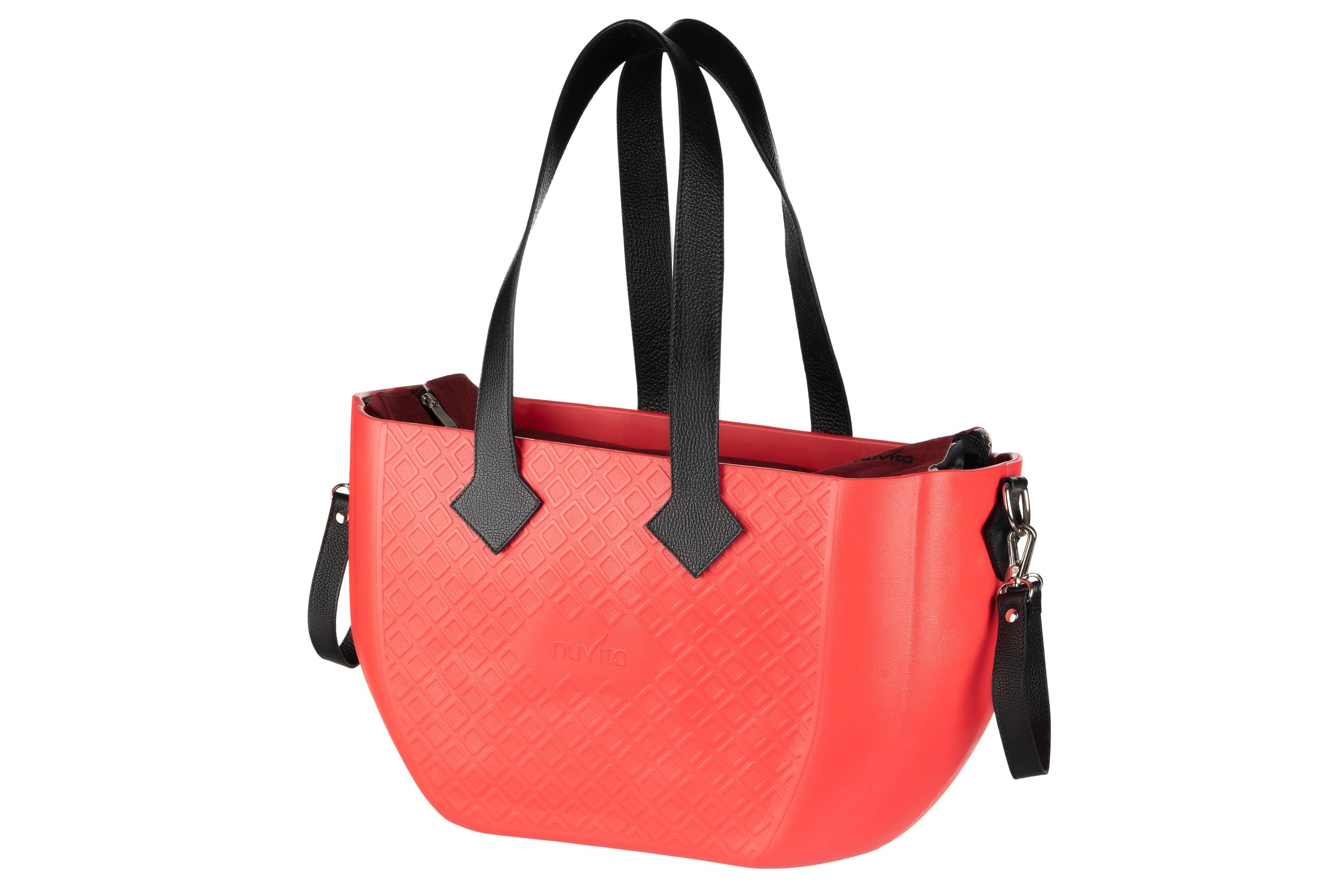 Сумка-органайзер для коляски Nuvita MyMia водонепроникна з килимком для зміни підгузків 45х15х24 см Red Black