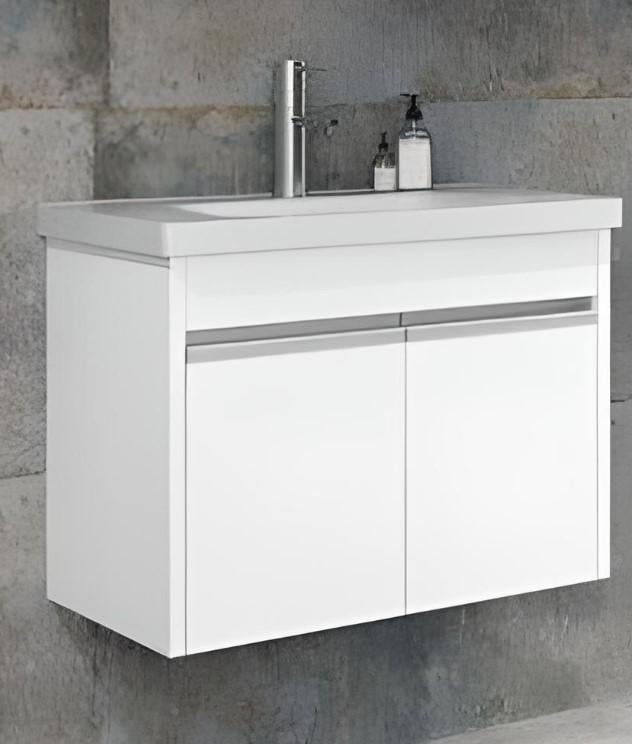 Тумба підвісна з умивальником Aquanil Begonya 65 см Білий (8372310)