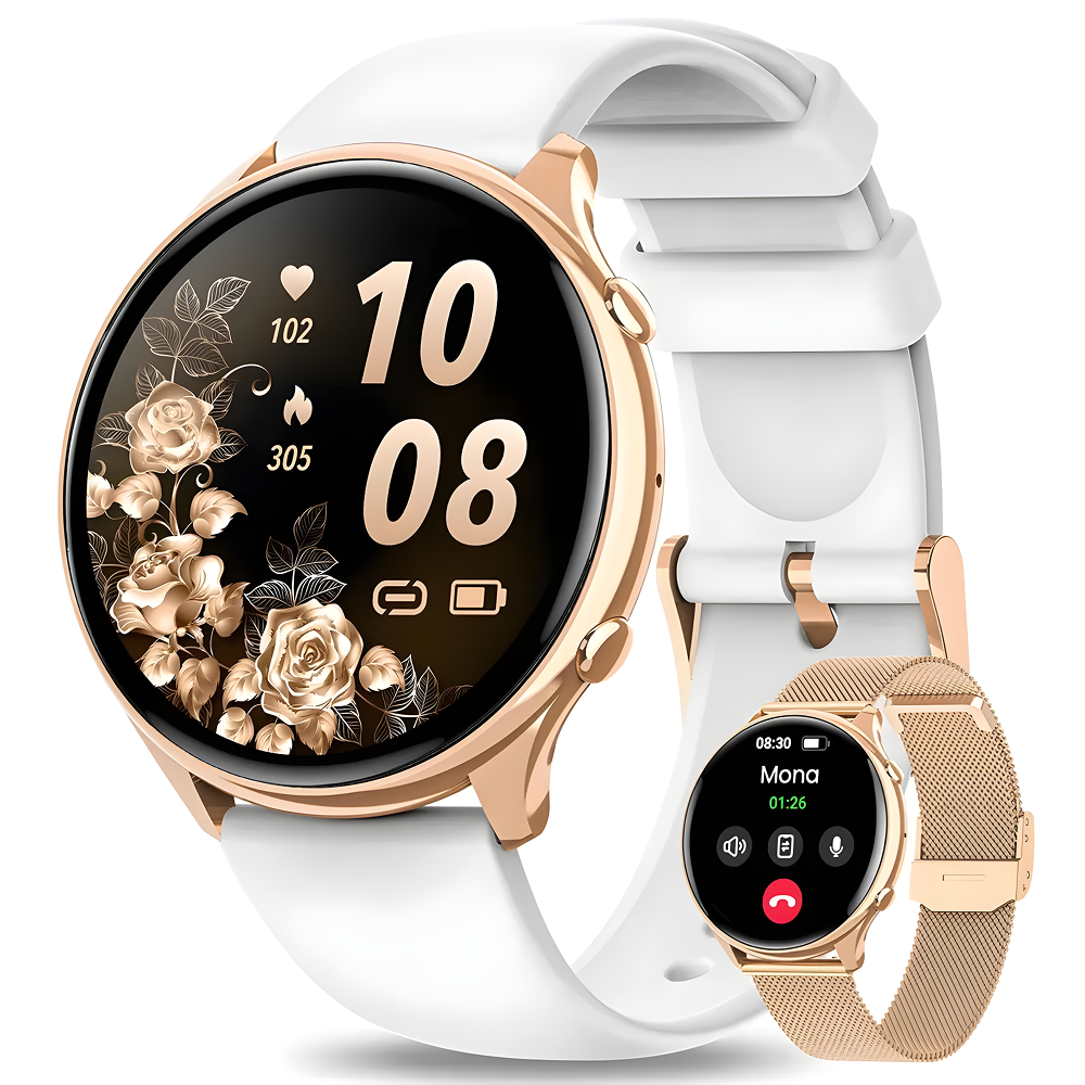 Годинник жіночий DekeFit 1.39" Smart Watch з моніторингом здоров'я/дзвінками