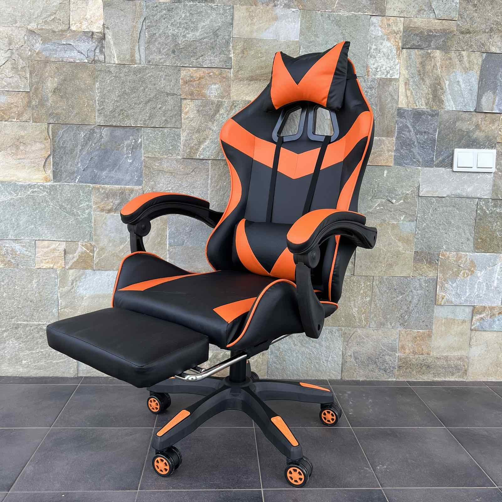 Кресло геймерское Prestige 730 Черно-оранжевый - фото 1 Кресло геймерское Prestige 730 Черно-оранжевый - фото 1