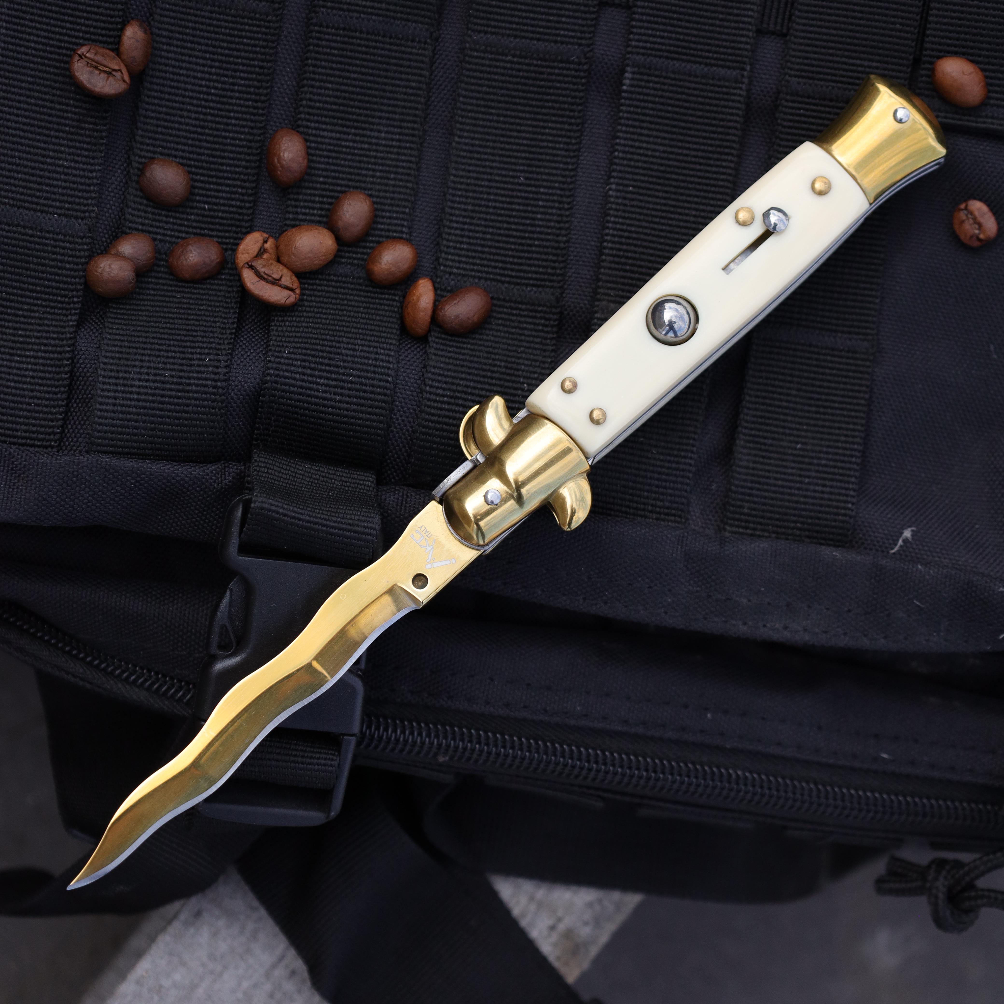 Нож стилет AKC Flamberg Gold-Bone (2326280446)