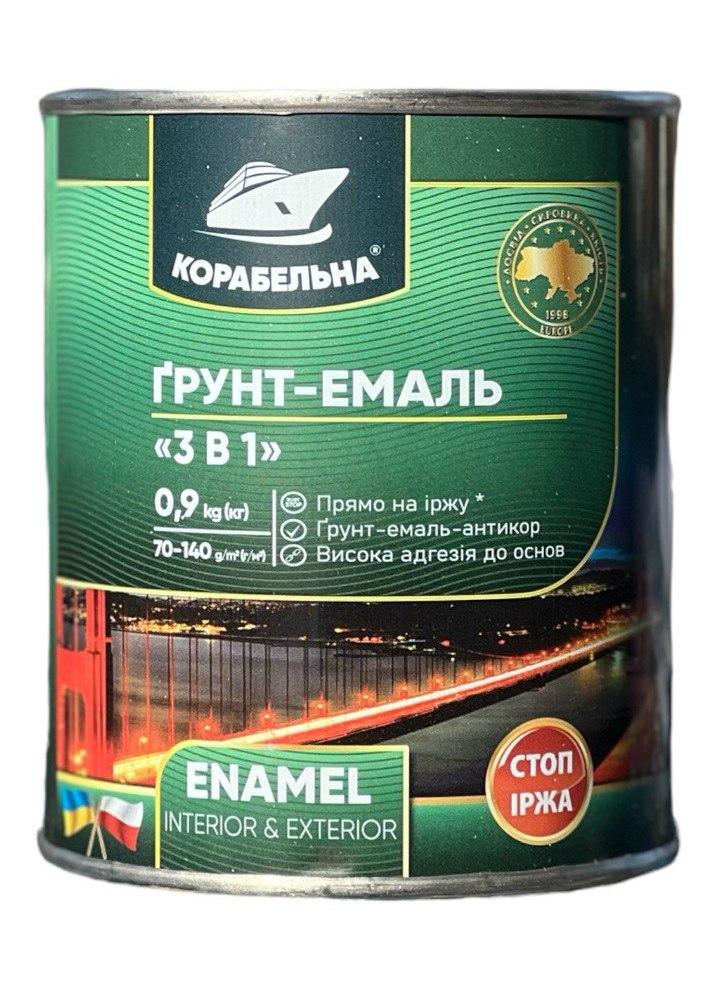 Грунт-эмаль 3в1 Корабельная 0,7 кг Графит (23813342)