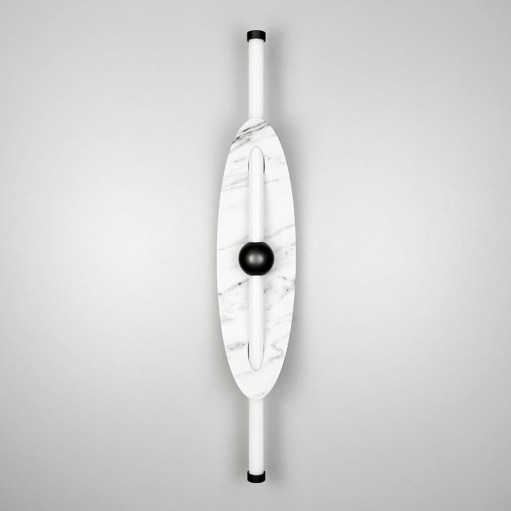 Бра с имитацией мрамора 60 см Белый (W 60/1 B)