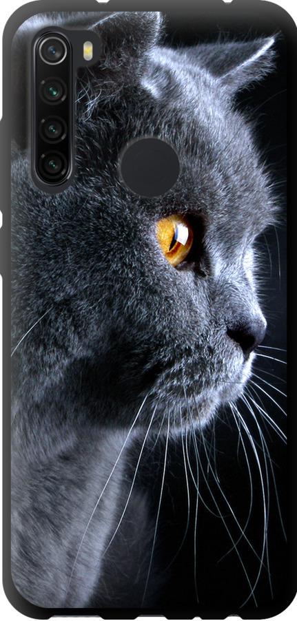 Чехол на Xiaomi Redmi Note 8 Красивый кот (3038b-1787-42517)
