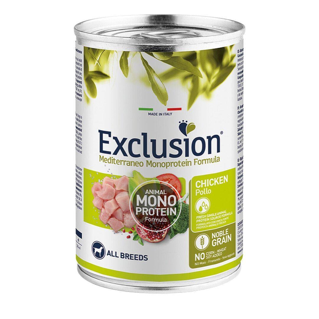 Корм вологий для собак Exclusion з куркою 400 г (8011259003492) Корм вологий для собак Exclusion з куркою 400 г (8011259003492)