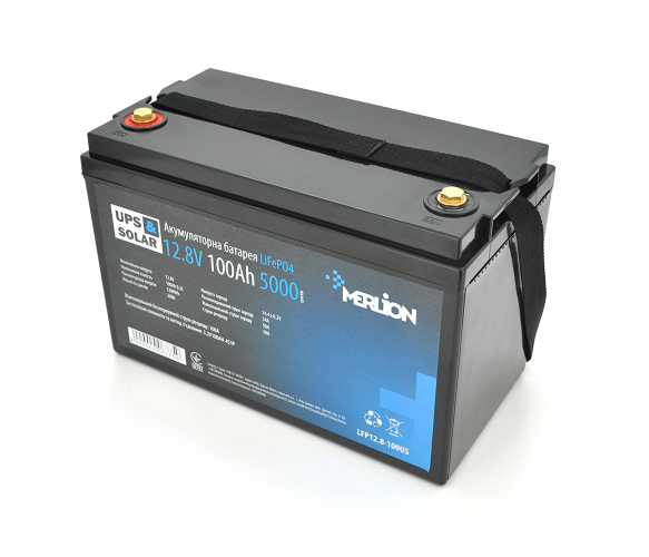Аккумулятор Merlion LiFePO4 12,8V 100 Ah 4S1P/BMS-50A (06775)