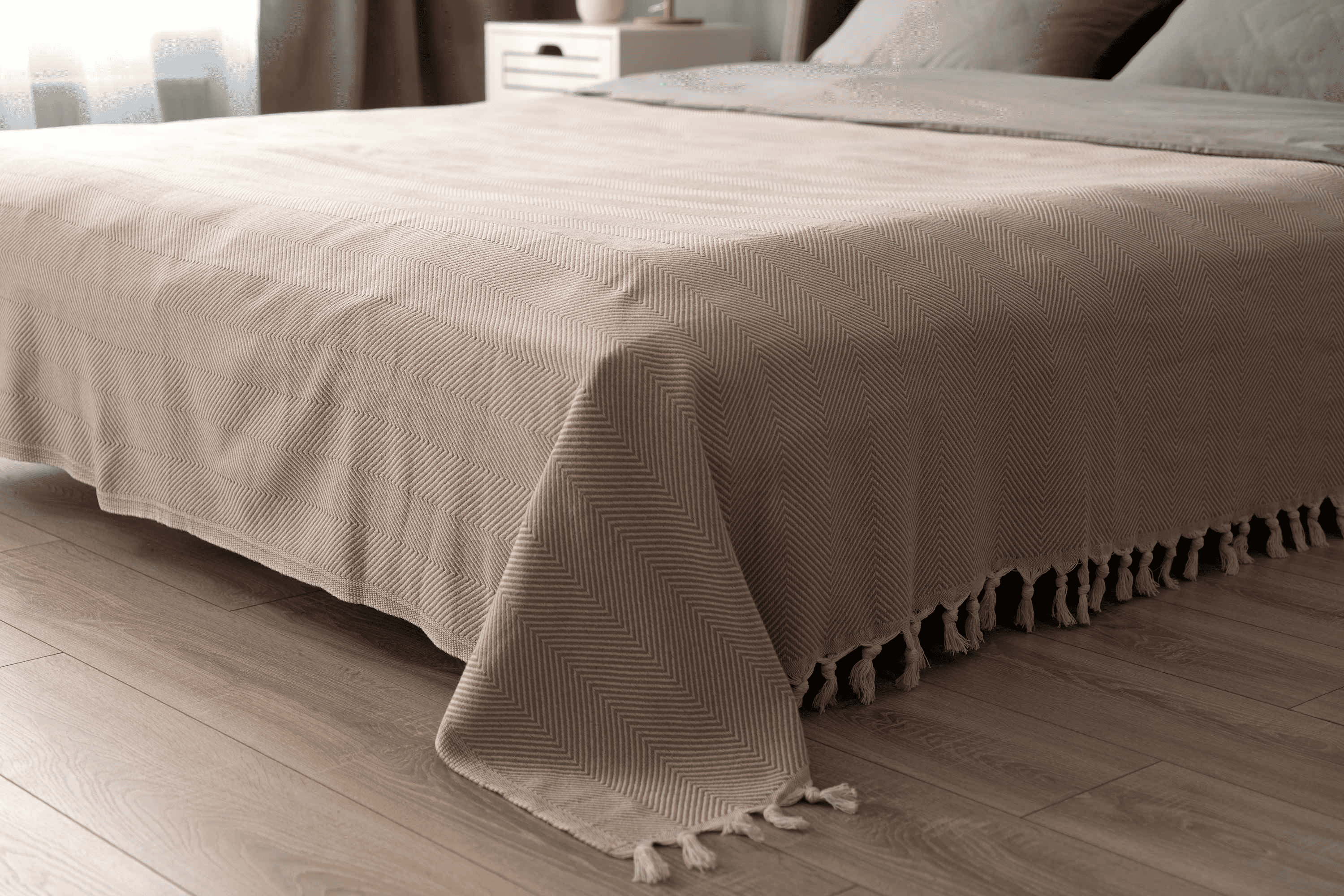 Плед бавовняний Ardesto Summer 210х230 см Бежевий (ART0922SE) - фото 6 Плед бавовняний Ardesto Summer 210х230 см Бежевий (ART0922SE) - фото 6